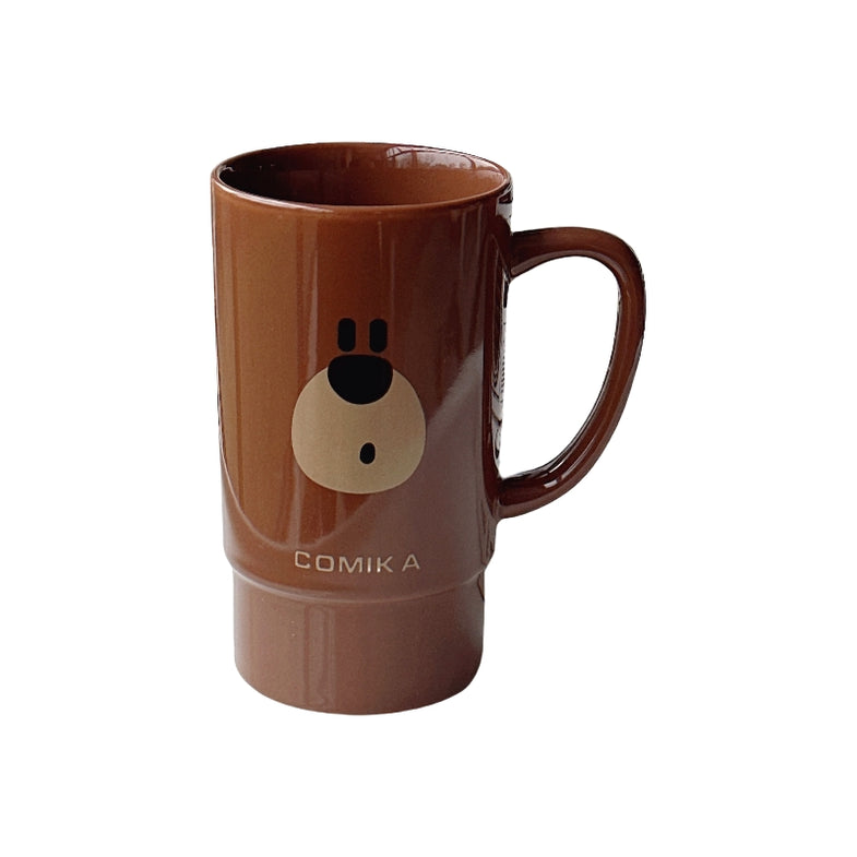 COMIKA DunDun 520ML Ceramic Mug with Brown Bear Design